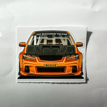 BOSSVE Car 8cm PVC Sticker Pair