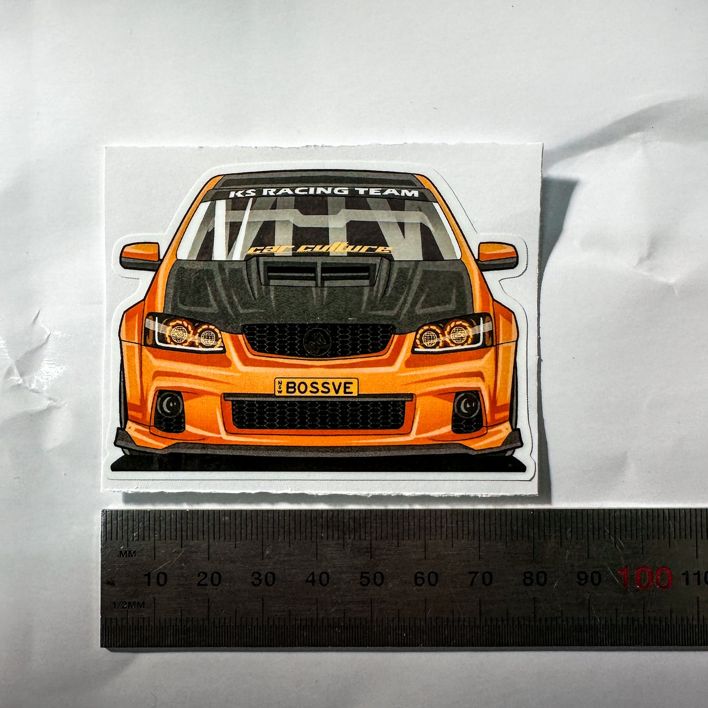 BOSSVE Car 8cm PVC Sticker Pair